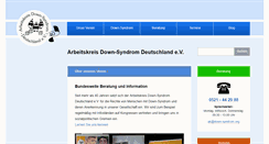Desktop Screenshot of down-syndrom.org